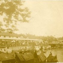 Traditional Malay Fishing Boats on the River